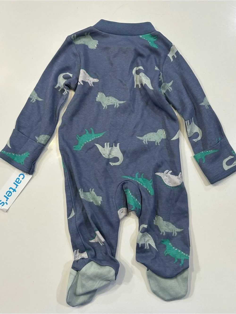 NEW Carter’s Dinosaur Footie, 0-3 Months